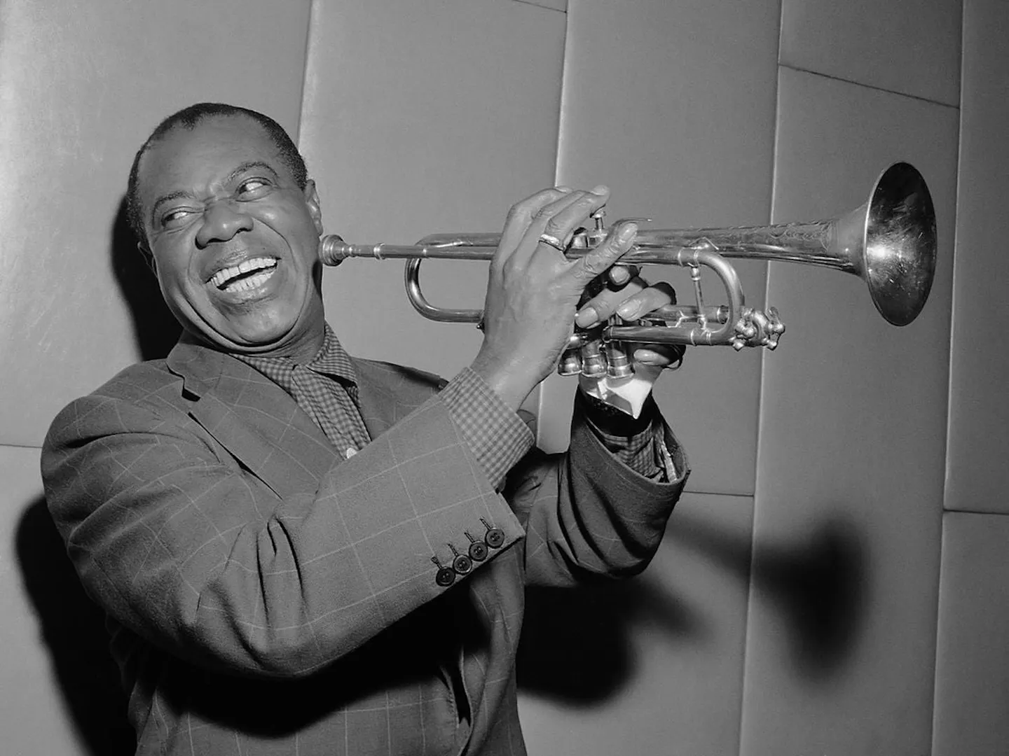 Photo of Louis Armstrong [Credit: Staff/New York World-Telegram and the Sun (Circa 1946)]