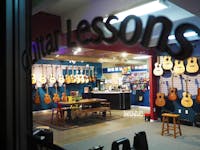 Castle Rock Music: Store interior at night